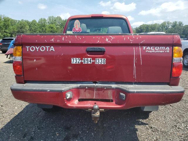 5TEGN92N64Z342863 - 2004 TOYOTA TACOMA DOUBLE CAB PRERUNNER RED photo 6