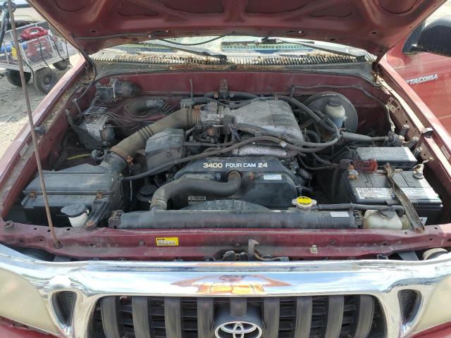 5TEGN92N94Z464181 - 2004 TOYOTA TACOMA DOUBLE CAB PRERUNNER RED photo 11