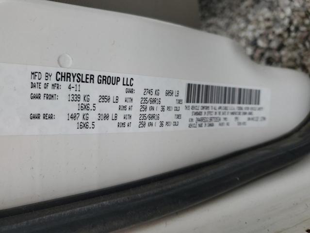 2A4RR5DG1BR733534 - 2011 CHRYSLER TOWN & COU TOURING თეთრი ფოტო 13