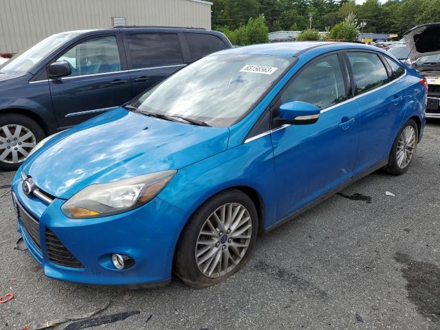 1FADP3J24EL267801 - 2014 FORD FOCUS TITANIUM BLUE photo 1