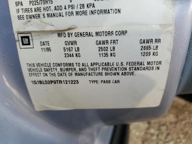 1G1BL52P9TR121223 - 1996 CHEVROLET CAPRICE / CLASSIC SS BLUE photo 12