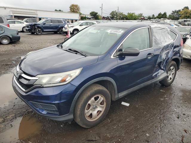 2HKRM4H32FH605599 - 2015 HONDA CR-V LX BLUE photo 1