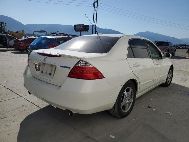 JHMCN36466C000147 - 2006 HONDA ACCORD HYBRID WHITE photo 3