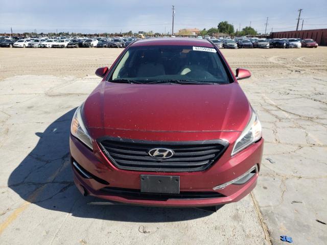 5NPE24AF9FH232361 - 2015 HYUNDAI SONATA SE BURGUNDY photo 5