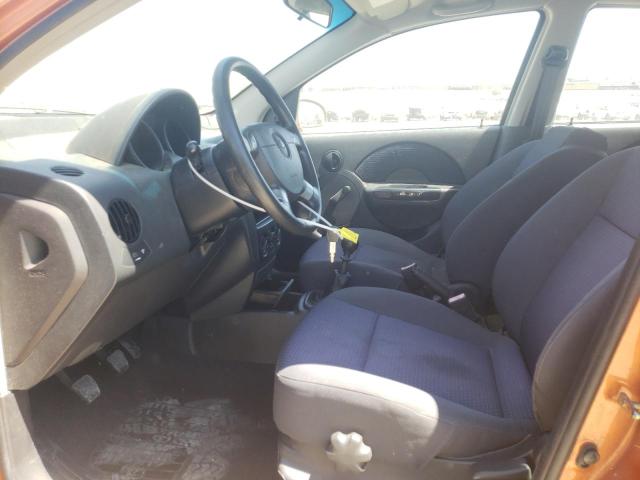 KL1TD66686B619319 - 2006 CHEVROLET AVEO BASE ORANGE photo 7