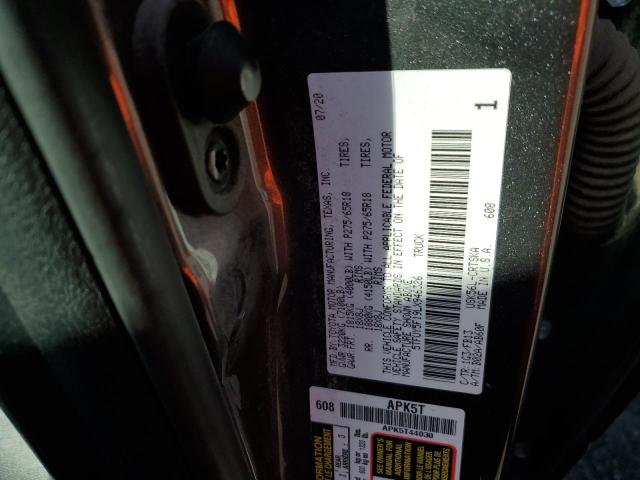 5TFUY5F19LX946326 - 2020 TOYOTA TUNDRA DOUBLE CAB SR/SR5 GRAY photo 13