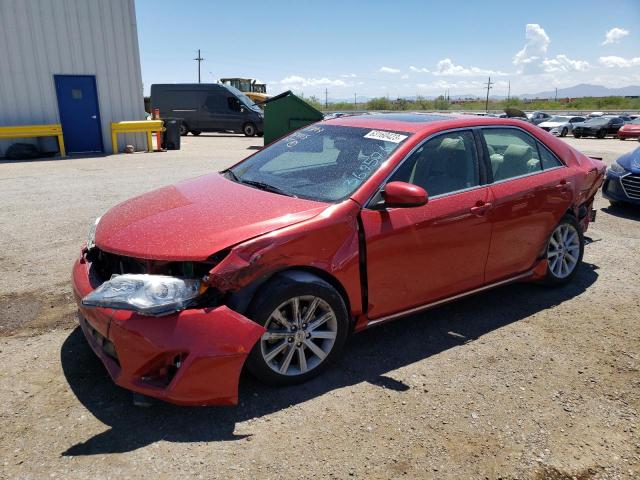 4T4BF1FK0ER369576 - 2014 TOYOTA CAMRY L RED photo 1