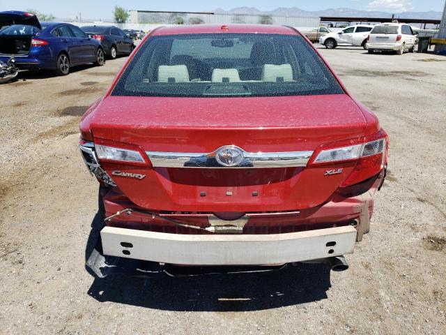 4T4BF1FK0ER369576 - 2014 TOYOTA CAMRY L RED photo 6