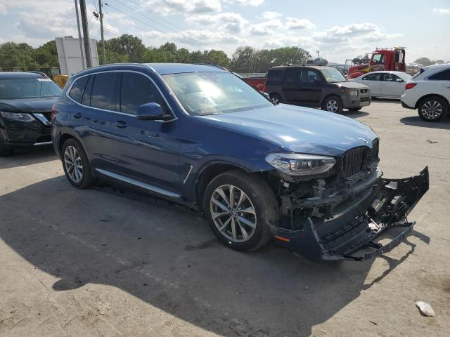 5UXTR7C52KLF34896 - 2019 BMW X3 SDRIVE30I BLUE photo 4