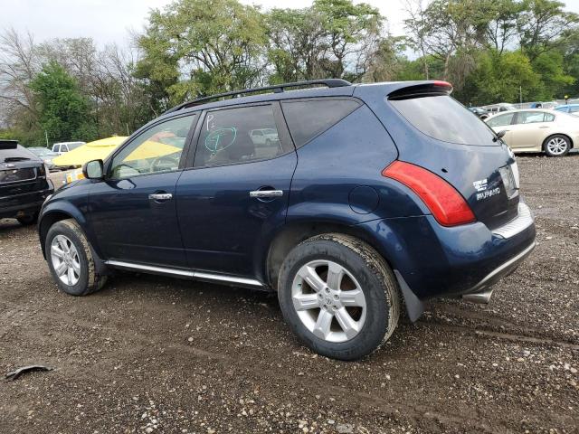 JN8AZ08W56W523995 - 2006 NISSAN MURANO SL BLUE photo 2