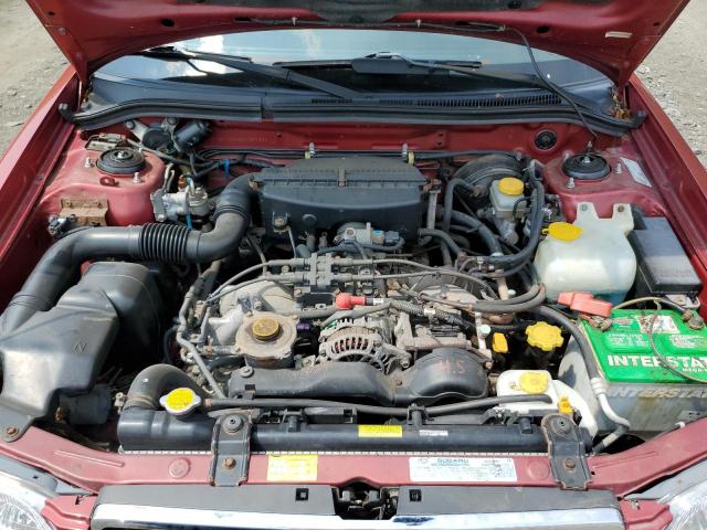 JF1SF65562H739737 - 2002 SUBARU FORESTER S RED photo 11