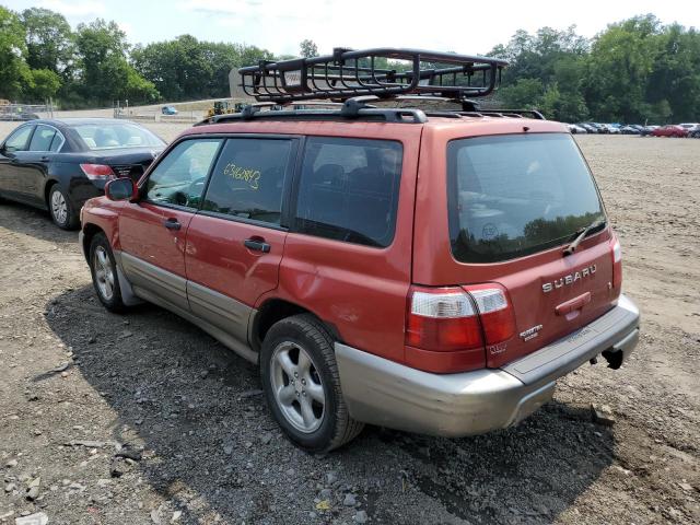 JF1SF65562H739737 - 2002 SUBARU FORESTER S RED photo 2
