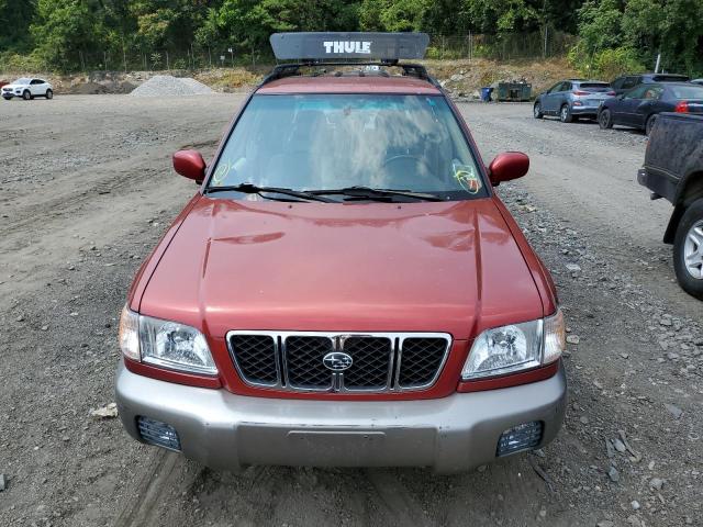 JF1SF65562H739737 - 2002 SUBARU FORESTER S RED photo 5