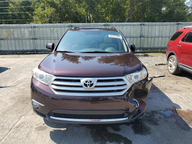 5TDZA3EH0BS013545 - 2011 TOYOTA HIGHLANDER BASE BURGUNDY photo 5