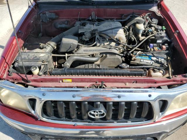 5TEGN92N91Z835044 - 2001 TOYOTA TACOMA DOUBLE CAB PRERUNNER RED photo 11