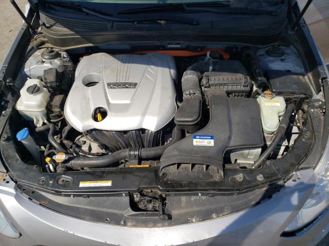 KMHEC4A48BA004523 - 2011 HYUNDAI SONATA HYBRID SILVER photo 11