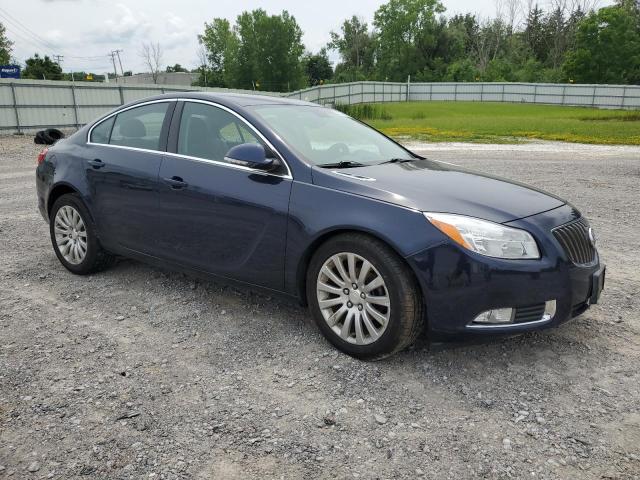 2G4GR5EKXC9134063 - 2012 BUICK REGAL BLUE photo 4