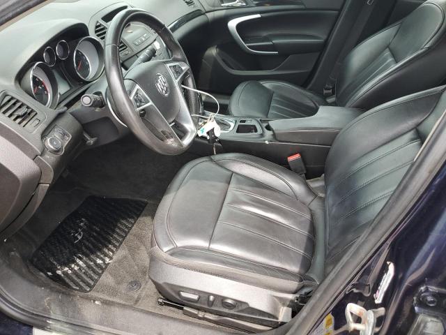2G4GR5EKXC9134063 - 2012 BUICK REGAL BLUE photo 7