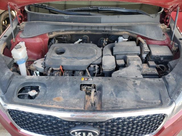 5XYPGDA35HG302187 - 2017 KIA SORENTO LX MAROON photo 12