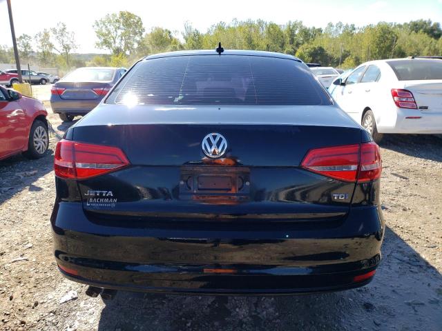 3VWLA7AJ7FM332787 - 2015 VOLKSWAGEN JETTA TDI BLACK photo 6