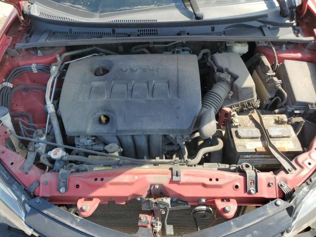 5YFBURHE2KP885599 - 2019 TOYOTA COROLLA L RED photo 11