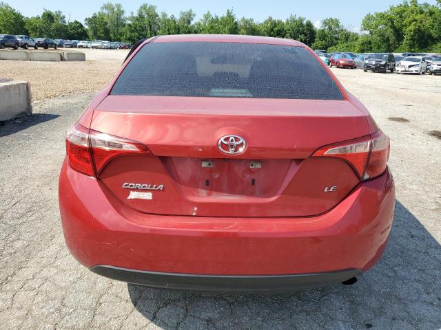 5YFBURHE2KP885599 - 2019 TOYOTA COROLLA L RED photo 6