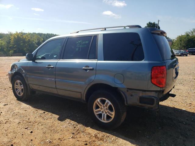 5FNYF18435B043769 - 2005 HONDA PILOT EX BLUE photo 2