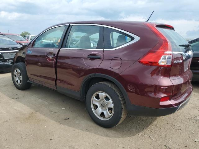 5J6RM4H31FL003802 - 2015 HONDA CR-V LX BURGUNDY photo 2