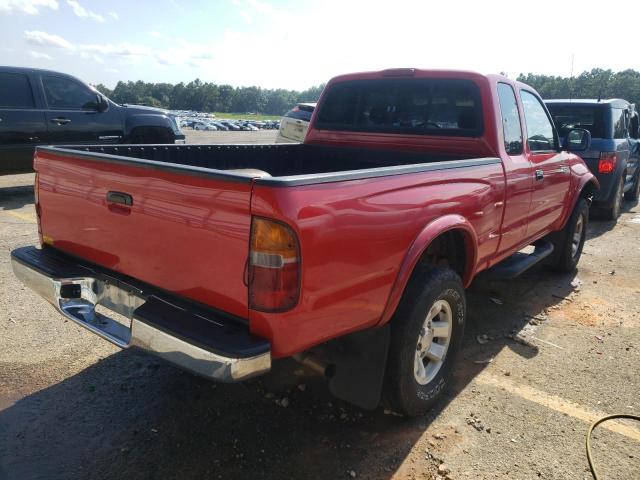 4TASN92N9YZ596042 - 2000 TOYOTA TACOMA XTRACAB PRERUNNER წითელი ფოტო 3