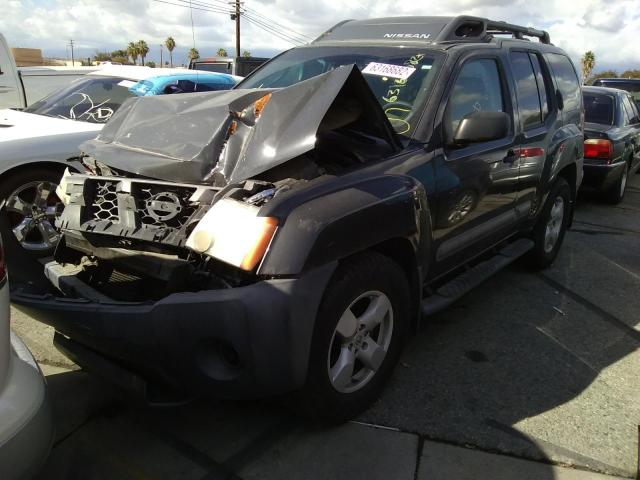 5N1AN08U65C616672 - 2005 NISSAN XTERRA OFF GRAY photo 2