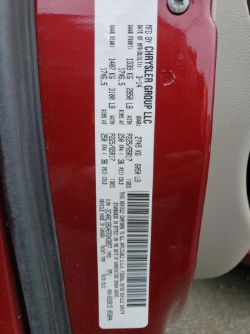 2C4RC1BG4ER343857 - 2014 CHRYSLER TOWN & COU TOURING 红色 照片 13