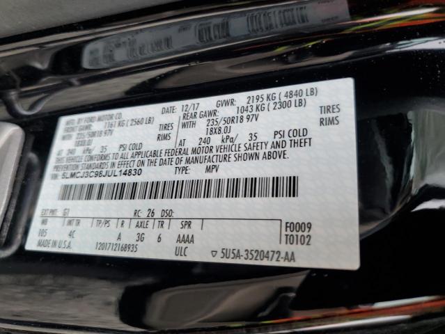 5LMCJ3C98JUL14830 - 2018 LINCOLN MKC RESERVE Siyah fotoğraf 13