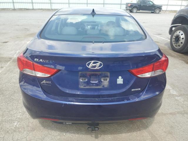 5NPDH4AE8BH041879 - 2011 HYUNDAI ELANTRA GLS BLUE photo 6