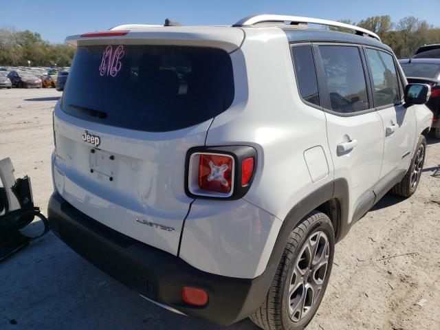 ZACCJADB9HPE78130 - 2017 JEEP RENEGADE LIMITED WHITE photo 4