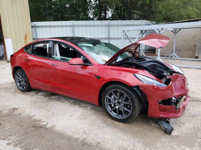 5YJ3E1EA8PF450643 - 2023 TESLA MODEL 3 RED photo 4