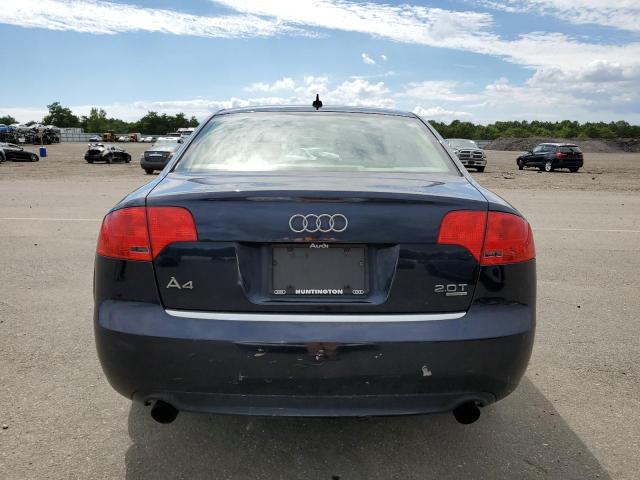 WAUDF78E88A020346 - 2008 AUDI A4 2.0T QUATTRO BLUE photo 6