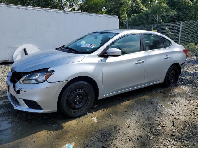 3N1AB7AP3GY300153 - 2016 NISSAN SENTRA S SILVER photo 1