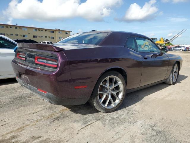 2C3CDZJG6NH233759 - 2022 DODGE CHALLENGER GT PURPLE photo 3