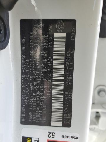 4T1S11AK3RU214624 - 2024 TOYOTA CAMRY SE NIGHT SHADE WHITE photo 12