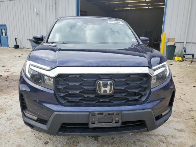 5FNYF8H50NB002114 - 2022 HONDA PASSPORT EXL BLUE photo 5
