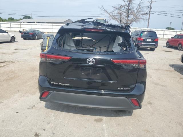 5TDGZRBHXLS512300 - 2020 TOYOTA HIGHLANDER XLE BLACK photo 6