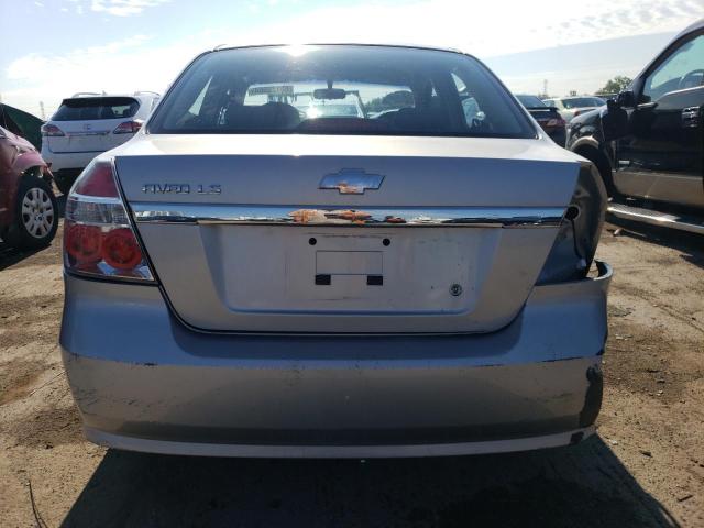 KL1TD566X7B043289 - 2007 CHEVROLET AVEO BASE SILVER photo 6