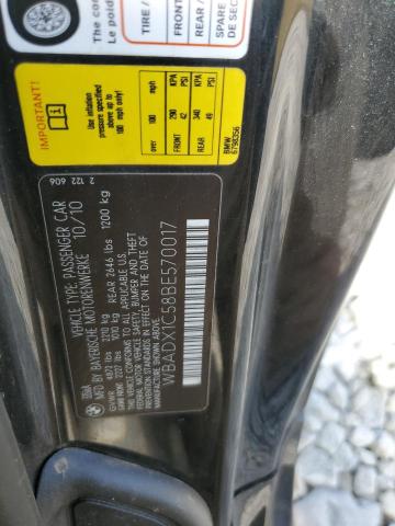 WBADX1C58BE570017 - 2011 BMW 335 IS BLACK photo 12