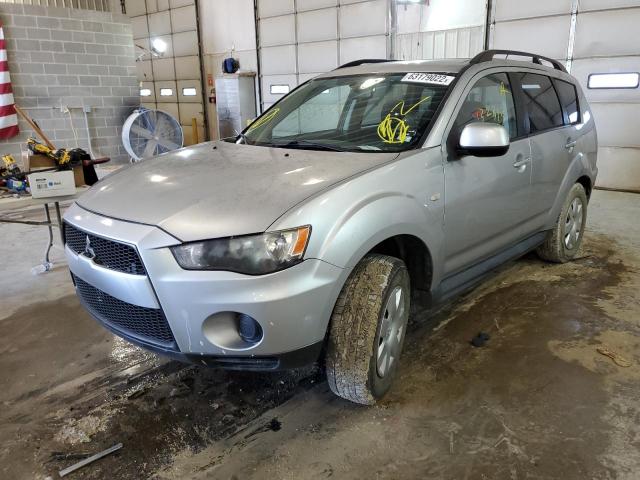 JA4AS2AW3BU032900 - 2011 MITSUBISHI OUTLANDER ES SILVER photo 2