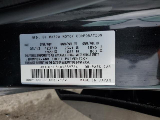 JM1BL1L31D1839764 - 2013 MAZDA SPEED 3 BLACK photo 12