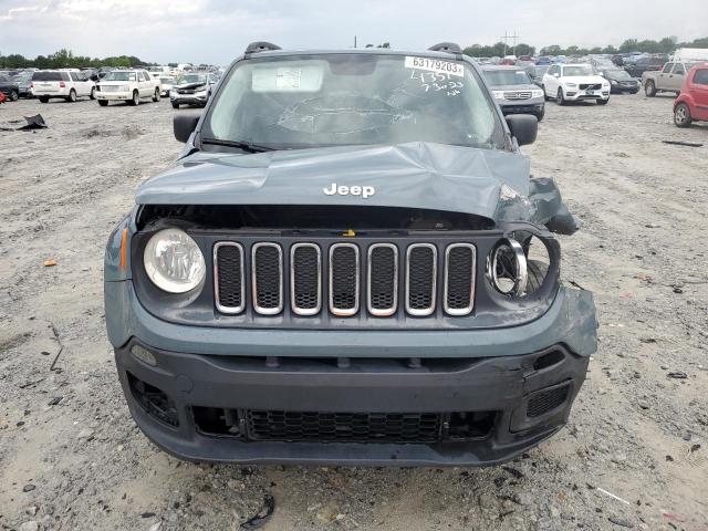 ZACCJAAB4HPE64351 - 2017 JEEP RENEGADE SPORT GRAY photo 5