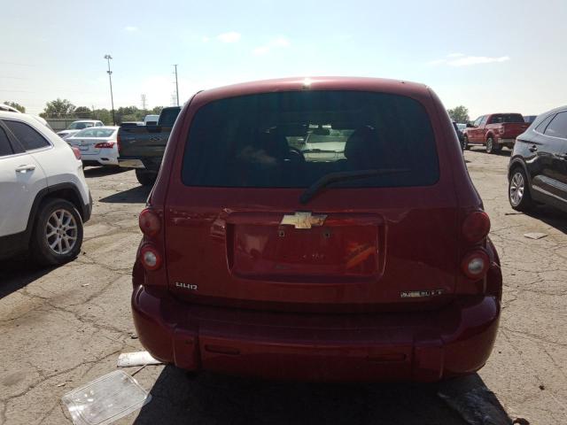 3GNBABDB1AS620290 - 2010 CHEVROLET HHR LT RED photo 6