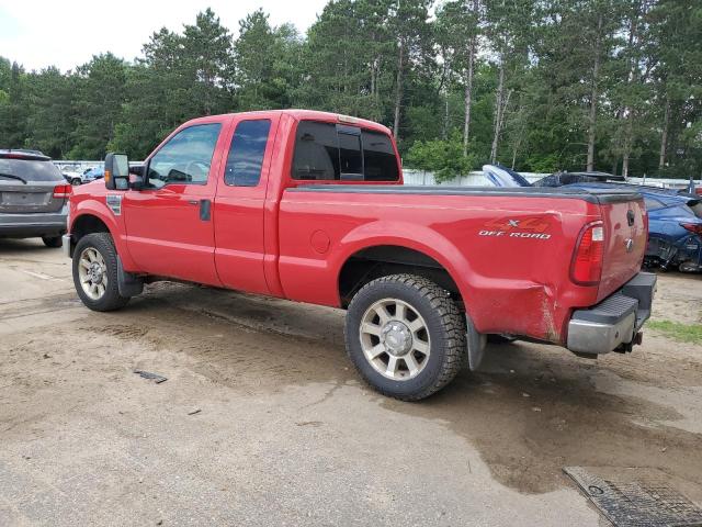 1FTSX21518EC06999 - 2008 FORD F250 SUPER DUTY RED photo 2