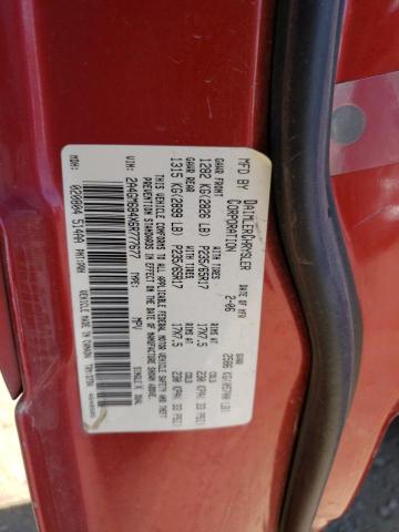 2A4GM684X6R777677 - 2006 CHRYSLER PACIFICA TOURING RED photo 13