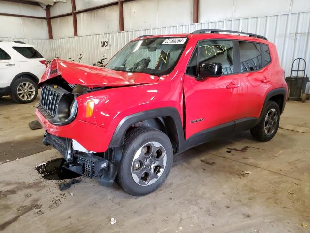 ZACCJBAT6GPE36984 - 2016 JEEP RENEGADE SPORT წითელი ფოტო 1
